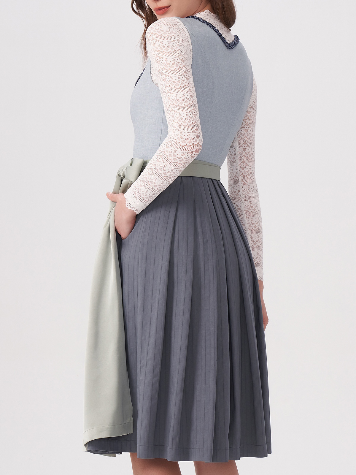 Samt Blau Dirndl