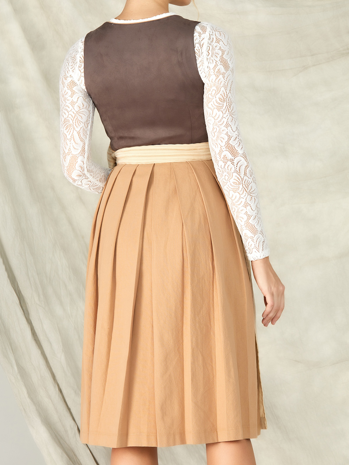 Dirndl Mini Damen in Braun