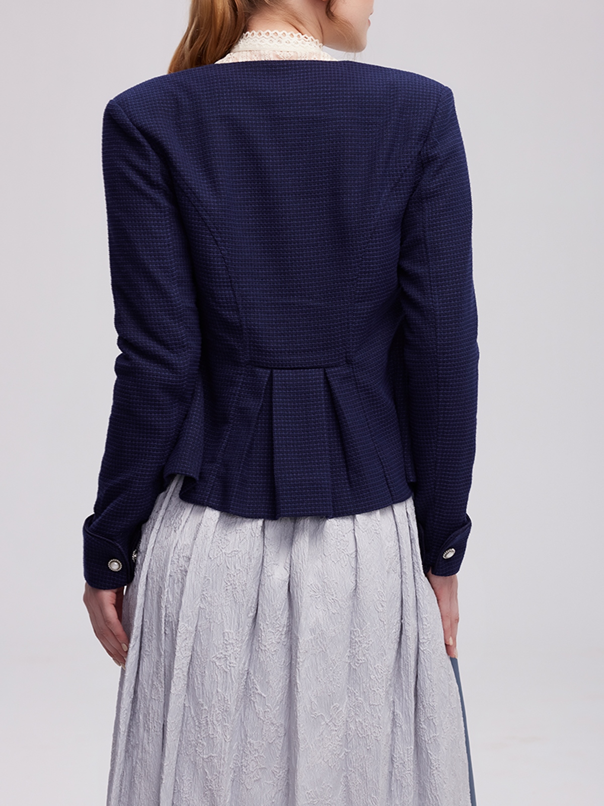 Elegantes Rosen Dirndl in Blau